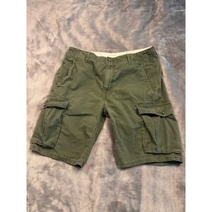 Levi's Cargo Shorts Mens W33 Olive Green Utility Cotton 33